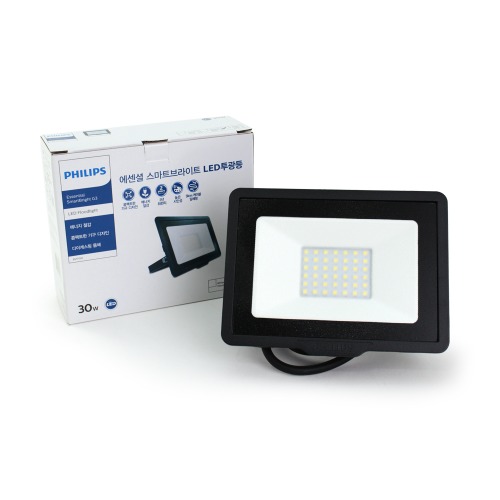 필립스 LED투광기 30W 에센셜 스마트브라이트 G3 주광색(6500K-하얀빛) BVP150 G3 EssentialSmartBright G3